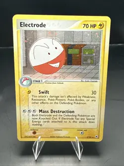 Pokemon Electrode 5/101 Pokemon TCG Hidden Legends Holo Swirl - Image 1