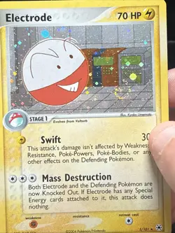 Pokemon Electrode 5/101 Pokemon TCG Hidden Legends Holo Swirl - Image 3