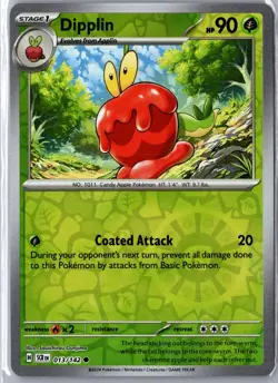 Dipplin 13/142 Common Stellar Crown Pokemon Reverse Holo NM/M - Image 1