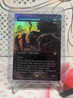 MTG Orcish Bowmasters Borderless FOIL Lord of the Rings NM-M Unplayed 0433 - Image 1