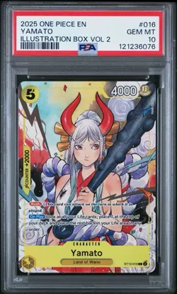2025 One Piece Illustration Box Volume 2 #016 Yamato PSA 10 GEM MINT! Free Ship! - Image 1