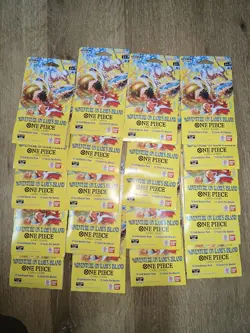 One Piece Adventure On Kami's Island Sleeved Booster Pack Lot Of 20 - Image 1