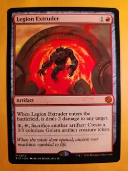 Mint Authentic Legion Extruder The Big Score #0012 Mythic MTG Outlaws of Thunder - Image 1