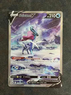 Pokemon TCG Suicune V GG38/GG70 Crown Zenith Galarian Gallery Holo NM Raw - Image 1