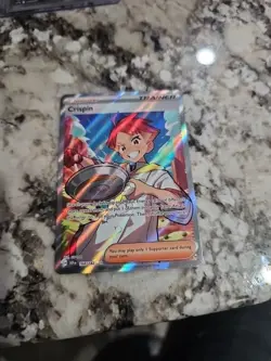 Crispin Trainer 2024 Stellar Crown Full Art Ultra Rare Pokemon Card 164/142 (NM) - Image 1
