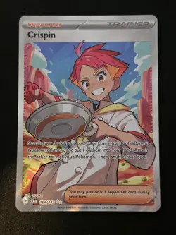 Crispin 164/142 Stellar Crown SV07 Ultra Rare Pokemon Card - Image 1