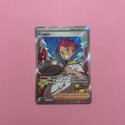 Crispin 164/142 NM Stellar Crown Holo Ultra Rare Pokemon Card TCG English - Image 1