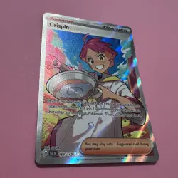 Crispin 164/142 NM Stellar Crown Holo Ultra Rare Pokemon Card TCG English - Image 3