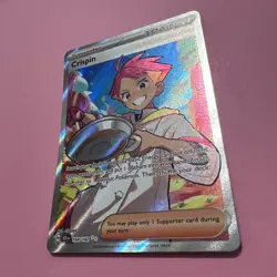 Crispin 164/142 NM Stellar Crown Holo Ultra Rare Pokemon Card TCG English - Image 5