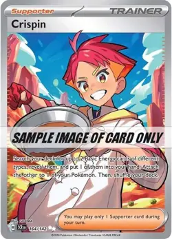 164/142 - Crispin - Stellar Crown - Ultra Rare - Pokemon TCG - Image 1