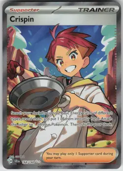 Pokemon Crispin Ultra Rare SV07: Stellar Crown 164/142 NM - Image 1