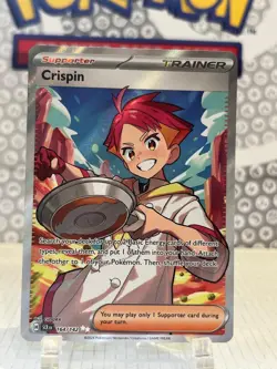 Pokemon TCG: CRISPIN 164/142 STELLAR CROWN ULTRA RARE CARD NM - Image 1