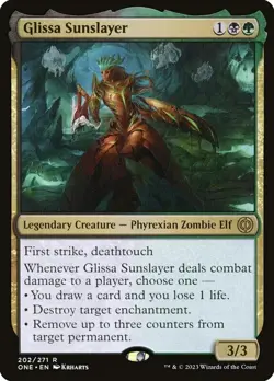 MTG Magic the Gathering Glissa Sunslayer (202/530) Phyrexia All Will Be One - Image 1