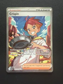 Pokemon TCG Crispin 164/142 Stellar Crown Full Art Ultra Rare - Image 1