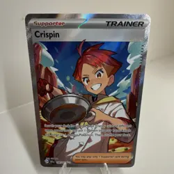 Pokemon Crispin Full Art Trainer Ultra Rare Holo 164/142 Sv07: Stellar Crown - Image 1