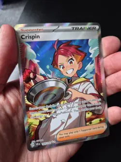 Pokemon TCG Crispin 164/142 Stellar Crown Full Art Ultra Rare NM - Image 1