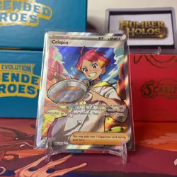 Pokemon TCG Crispin Full Art Trainer Card Stellar Crown Ultra Rare 164/142 - Image 1