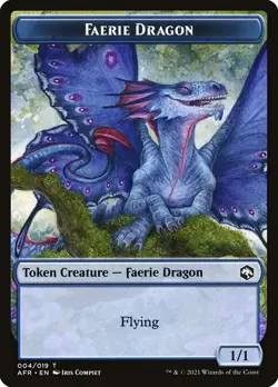 MTG Devil // Faerie Dragon Double-Sided Token [Dungeons & Dragons: Adventure - Image 2