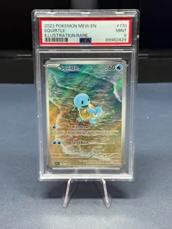 Pokemon Squirtle 170/165 SV Scarlet & Violet 151 Illustration Rare Holo PSA 9 - Image 1