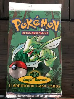 1999 Pokemon Jungle Booster Pack Factory Sealed Trading Card Game VINTAGE 742818060639 - Image 1