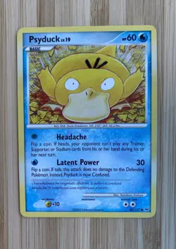Pokemon TCG Psyduck 87/127 Platinum Basic Regular Card 2009 English - Image 1