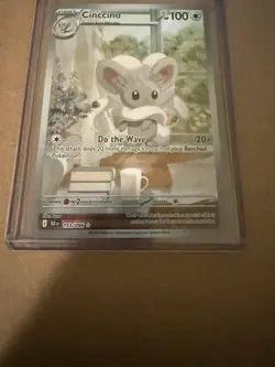 Pokemon TCG Cinccino 153/086 Full Art Holo Black Bolt Rare Illustration Card NM - Image 1