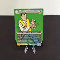 Peter Parker (0232) (Borderless) -Foil Near Mint MTG Marvel's Spider-Man - Image 1