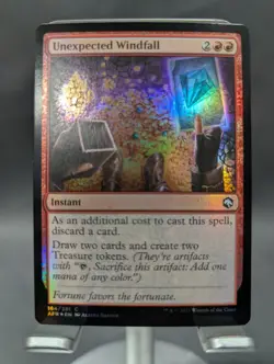 Unexpected Windfall ** FOIL ** #164 - Forgotten Realms - CUC NM MTG - Image 1