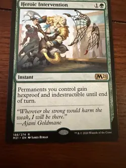 MTG Heroic Intervention M21 Near Mint Magic the Gathering - Image 1