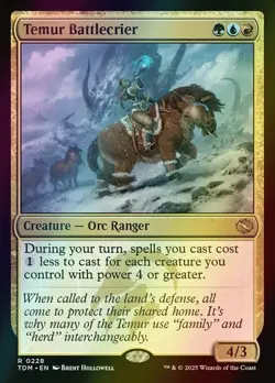 FOIL Temur Battlecrier - MtG Tarkir Dragonstorm - NM - Image 1