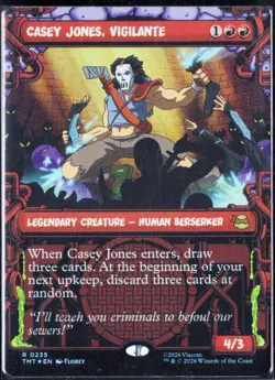MTG Teenage Mutant Ninja Turtles Casey Jones, Vigilante R0235 Foil (Showcase) NM - Image 1