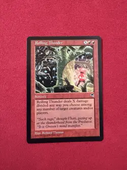 Rolling Thunder - Tempest Vintage Magic The Gathering MTG 90’s Classic TMP - Image 1