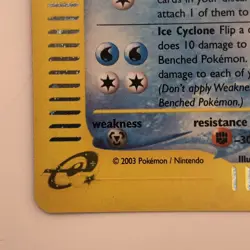 2003 Pokemon Skyridge Articuno Holo H3 /H32 NM eReader - Image 5