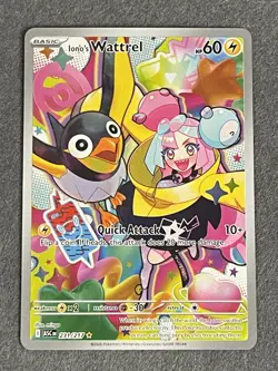 Iono's Wattrel 231/217 Illustration Rare ME: Ascended Heroes Pokemon Holo NM/M - Image 1