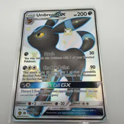 Pokemon Umbreon GX SV69/SV94 Hidden Fates Shiny Holo Rare 200 HP Strafe - Image 1