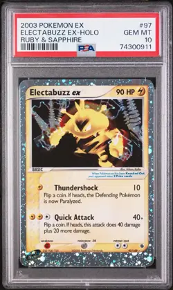 2003 Pokemon Ruby Sapphire EX Electabuzz EX | PSA 10 Gem Mint - Image 1