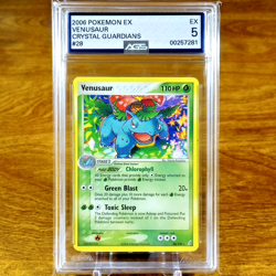 Pokemon EX Crystal Guardians Venusaur 28/100 AGS EX 5 Rare 2006 - Image 1