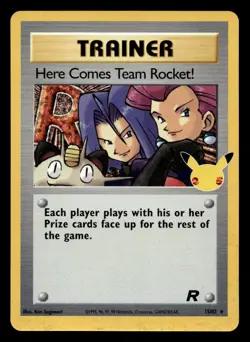 Here Comes Team Rocket 15/82 Celebrations Holo Pokemon NM - Image 1