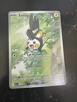 Pokemon Black Bolt White Flare TCG ENG Emolga 112/086 Full Art Holo Foil - Image 1