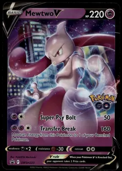MEWTWO V SWSH223 HOLO PROMO SWORD & SHIELD PROMO POKEMON NEAR MINT - Image 1