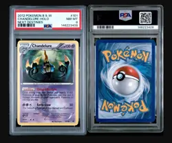 Pokemon Chandelure Next Destinies Holo Secret Rare #101 PSA 8 - Image 3