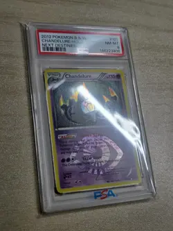 Pokemon Chandelure Next Destinies Holo Secret Rare #101 PSA 8 - Image 5
