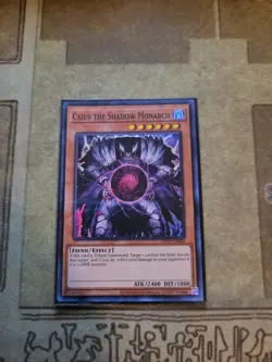 YUGIOH CAIUS THE SHADOW MONARCH OP19-EN004 SUPER UNLIMITED ED NM - Image 1