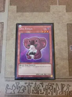 YUGIOH DES KOALA MZMU-EN062 SECRET 1ST ED NM CHIBI - Image 1