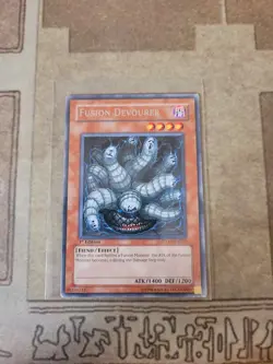 YUGIOH FUSION DEVOURER STON-EN020 RARE 1ST ED LP - Image 1