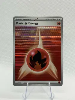 Pokemon TCG - Fire Energy Holo (Black Bolt/White Flare) - Image 1