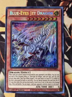 Yugioh: Blue-Eyes Jet Dragon - BACH-EN004 - Secret Rare - 1st Edition NM - Image 1