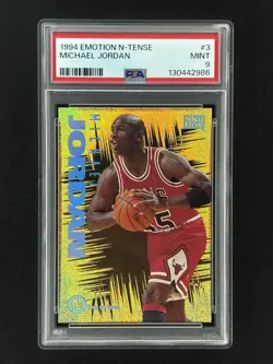 1994-95 SkyBox Emotion N-Tense Michael Jordan #3 PSA 9 MINT Chicago Bulls 🔥 - Image 1