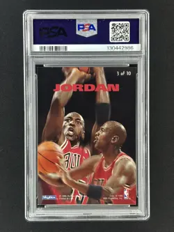 1994-95 SkyBox Emotion N-Tense Michael Jordan #3 PSA 9 MINT Chicago Bulls 🔥 - Image 2