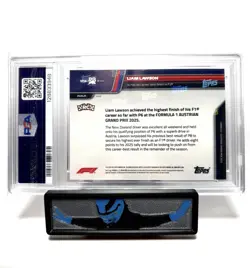 2024 Topps Now Formula 1 F1 #49 LIAM LAWSON Rookie RC PSA 10 GEM - Image 2
